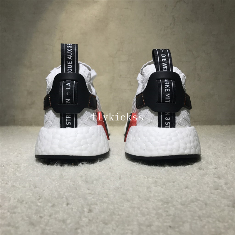 Real Boost Adidas NMD R2 Primeknit White